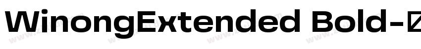WinongExtended Bold字体转换 WinongExtended Bold字体转换